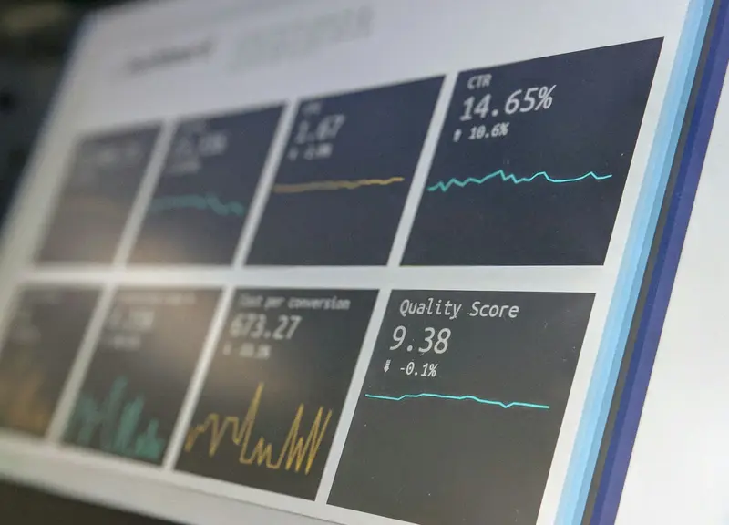 a monitoring screen of live figures